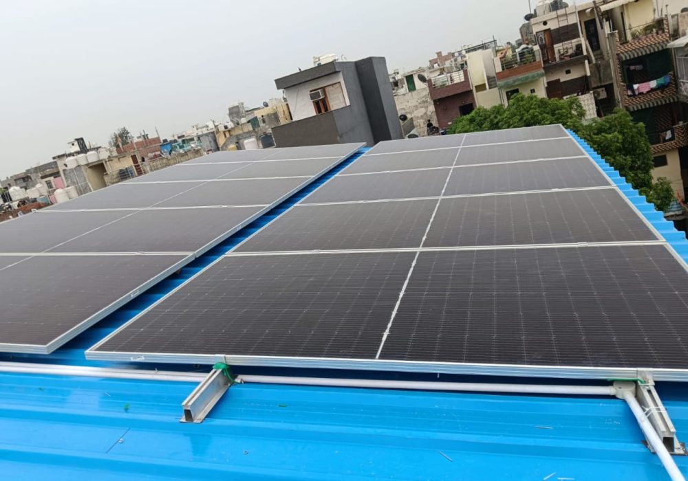 Factory Roof Top Solar Power Plant Installation